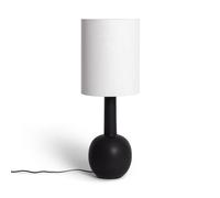 LEDKIA Lámpara de Mesa de Porcelana Guldan Negro