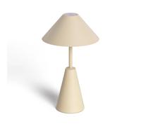 LEDKIA LIGHTING Lámpara de Mesa LED Portátil para Exterior Metal con Batería Recargable Chamle Negro