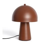 Ledkia Lámpara de Mesa Metal Quinga Marrón