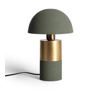 LEDKIA Lámpara de Mesa Metal Tanev Lis Verde Oliva