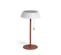 LEDKIA Lámpara de Mesa Solar Exterior LED 1.2W Metal Aldana Marrón