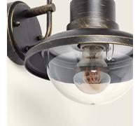 Ledkia Lámpara de Pared Exterior de Metal Zolara Latón