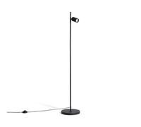LEDKIA Lámpara de Pie Aluminio Aritz Negro | Compatible con Bombillas GU10 | 1230 mm de Altura | Ideal para Salón y Dormitorio