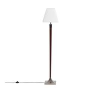 LEDKIA Lámpara de Pie Madera y Metal Lizza Piramis Blanco | CasquilloE27