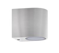 LEDKIA LIGHTING Aplique de Pared Exterior Aluminio Gala Plateado GU10