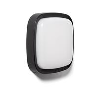 LEDKIA LIGHTING Aplique de Pared Exterior LED 12W Iluminación Cuadrado Negro Beilen Negro