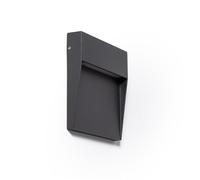 LEDKIA LIGHTING - Aplique de Pared Exterior LED 6.5W | Temperatura de Color Seleccionable | Diseño Cuadrado y Moderno | Aluminio Resistente | Eficiencia Energética, Negro