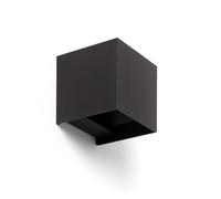LEDKIA LIGHTING Aplique de Pared Exterior LED 6W Aluminio Iluminación Doble Cara Eros 2700K Negro Blanco Cálido