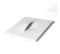 LEDKIA LIGHTING Aplique de Pared Integración Escayola/Pladur para Bombilla LED G9 Corte 403x403 mm Blanco G9