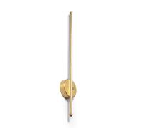 LEDKIA LIGHTING Aplique de Pared Lineal LED Metal con Batería Recargable USB Becca Dorado