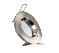LEDKIA LIGHTING Aro Downlight Circular Plata para Bombilla LED GU10 / GU5.3 Corte Ø 65 mm Plateado