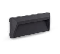 LEDKIA LIGHTING Baliza Exterior LED 2W Superficie Pared Antracita Chester 6000K Blanco Frío