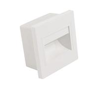 LEDKIA LIGHTING Baliza LED 1.5W Empotrable Pared Blanco Randy 3000K Blanco Cálido