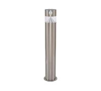 LEDKIA LIGHTING Baliza Solar Exterior LED 1.5W Superficie Pie 50cm con Detector de Movimiento Inti Inox 5000K Blanco Frío