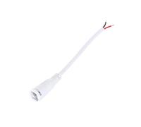 LEDKIA LIGHTING Cable Conexión Jack Hembra Tira LED 12V Blanco Blanco