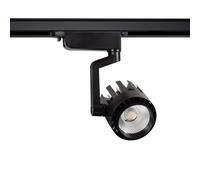 LEDKIA LIGHTING Foco Carril LED Monofásico 30W Dora Negro 3000K Blanco Cálido
