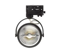 LEDKIA LIGHTING Foco Carril LED Trifásico 15W Regulable CREE AR111 Negro 4000K Blanco Neutro