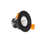 LEDKIA LIGHTING Foco Downlight LED 5W Circular COB CRI90 Corte Ø 55 mm Negro No Flicker 5000K Blanco Frío