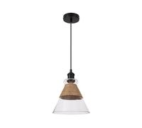 LEDKIA LIGHTING Lámpara Colgante Cristal Royesa Negro