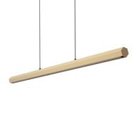 LEDKIA LIGHTING Lámpara Colgante Lineal LED 42W Aluminio Blanco Seleccionable Iluminación Doble Cara Funky Kool Beige Seleccionable (Cálido-Neutro) 2700K - 3500K - 4000K