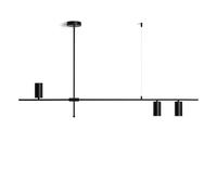 LEDKIA LIGHTING Lámpara Colgante Lineal Metal Auzoa Negro GU10