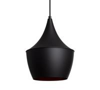 LEDKIA LIGHTING - Lámpara Colgante Metal Mercury | Diseño Elegante y Único | Compatible con Bombillas E27 | Cable Regulable | Uso Interior, Negro, Aluminio