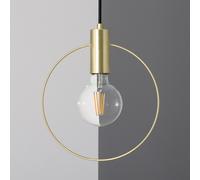 LEDKIA LIGHTING - Lámpara Colgante Metal Mini Otos | Diseño Vintage Elegante | Compatible con Bombilla LED E27 | Para Hogar y Oficinas | Cable Ajustable, Dorado, Hierro Golden