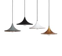 LEDKIA LIGHTING - Lámpara Colgante Metal Presley | Diseño Estilo Kasa Japonés | Altura Regulable | Compatible Bombilla E27 | Acabados Negro y Dorado, Negro, Aluminio