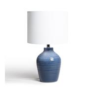 LEDKIA LIGHTING Lámpara de Mesa de Cerámica Botijo Decoración Salón, Habitación, Dormitorio Dark blue