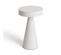 LEDKIA LIGHTING Lámpara de Mesa LED Metal Inalámbrica para Exterior Catinca Blanco