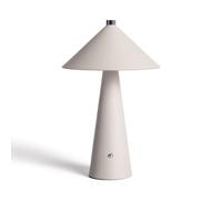 LEDKIA LIGHTING Lámpara de Mesa LED Portátil Cuero y Metal con Batería USB Recargable Tyu Nhalma Beige