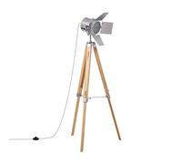 LEDKIA LIGHTING - Lámpara de Pie Bioskop | Decoración para Salón y Dormitorio | Base de Madera | Pantalla de Metal | Soporte 40W E27 | Protección IP20, Multicolor