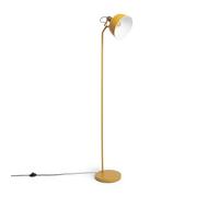 LEDKIA LIGHTING - Lámpara de Pie Luise | Diseño Contemporáneo y Funcional | Ideal para Salón y Dormitorio | IP20 Interior | Estilo Vintage, Amarillo, Metal