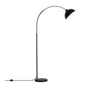 LEDKIA LIGHTING - Lámpara de Pie Maisie | Compatible con Bombillas E27 | Diseño Arco con Base de Mármol | Acabado Industrial, Negro, Acero y PC