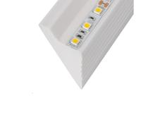 LEDKIA LIGHTING Moldura para Tira LED 2m Diagonal Modern Blanco
