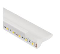 LEDKIA LIGHTING - Moldura para Tira LED 2m | Iluminación Decorativa Indirecta | Instalación Sencilla | Compatible con Adhesivo, Blanco, Plástico