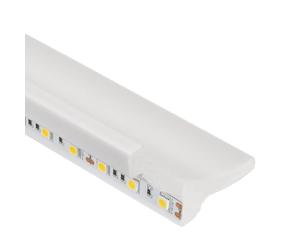 LEDKIA LIGHTING - Moldura para Tira LED 2m | Iluminación Decorativa Indirecta | Instalación Sencilla | Compatible con Adhesivo, Blanco, Plástico