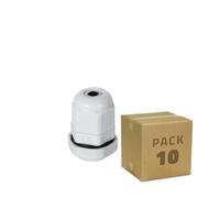 LEDKIA LIGHTING Pack 10 Unidades Prensaestopa Nylon IP68 Varios Tamaños PG11