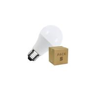 LEDKIA LIGHTING Pack 5 Bombillas LED 12/24V E27 10W 1000 lm A60 No Flicker 4000K Blanco Neutro E27 4000k neutral white - pack 5 units