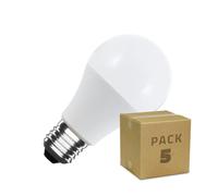 LEDKIA LIGHTING Pack 5 Bombillas LED E27 10W 1000 lm A60 No Flicker 6000K Blanco Frío E27