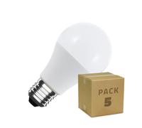 LEDKIA LIGHTING Pack 5 Bombillas LED E27 10W 1000 lm A60 No Flicker 6000K Blanco Frío E27