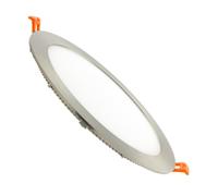 LEDKIA LIGHTING Placa LED 15W Circular SuperSlim Corte Ø 170 mm Silver 3000K Blanco Cálido