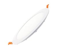 LEDKIA LIGHTING - Placa LED 18W Circular Foco Downlight Empotrable Plano | Luz Neutra 4000K | 1400 lm | Ángulo 120º | Alto rendimiento cromático, Blanco Neutro, Aluminio
