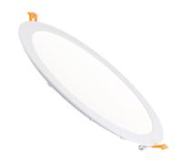 LEDKIA LIGHTING - Placa LED Circular 24W | Downlight Empotrable Foco Downlight Empotrable Plano | Corte Ø 280 mm | 2000 lm | Aluminio Resistente, Blanco Neutro 4000K