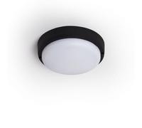 LEDKIA LIGHTING Plafón LED 25W Circular para Exterior Ø175 mm IP65 Black 3000K Blanco Cálido