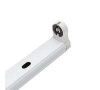 LEDKIA LIGHTING - Regleta para Tubo LED T8 G13 | Instalación Sencilla | Compatible con Tubos de Diferentes Potencias | Diseño Moderno nergética, Blanco, Aluminio