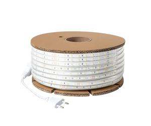 LEDKIA LIGHTING Tira LED Regulable 220V SMD 60 LED/m BOBINA 50m 6W/m 600lm/m Ancho 12mm Corte 20cm IP65 Blanco Frío