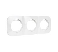 Ledkia Marco 3 Módulos para Mecanismos Classic Round Blanco White