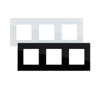 Ledkia Marco Cristal 3 Módulos Modern - Elegancia Pura - Alta Calidad Blanco