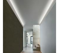 Ledkia Moldura para Tira LED 2m Flame de Alta Calidad | Iluminación Decorativa Indirecta